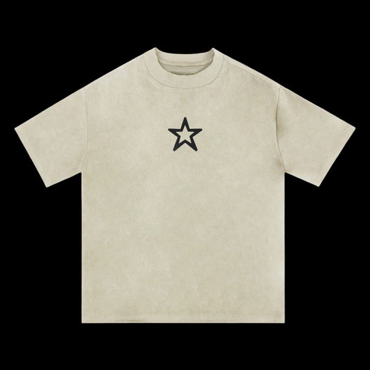 Fashion Five-pointed Star Printed T-shirt Men