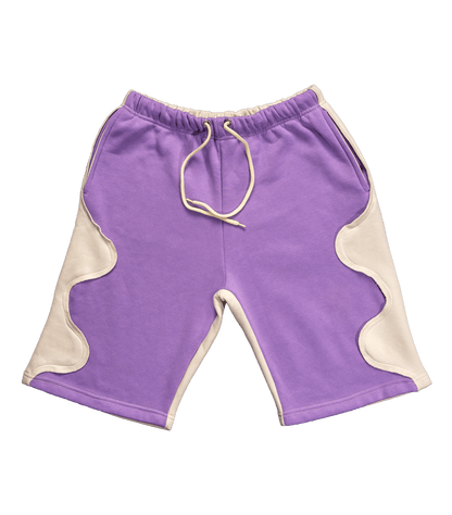 FREQ SHORTS PURPLE & CREAM