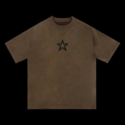 Fashion Five-pointed Star Printed T-shirt Men